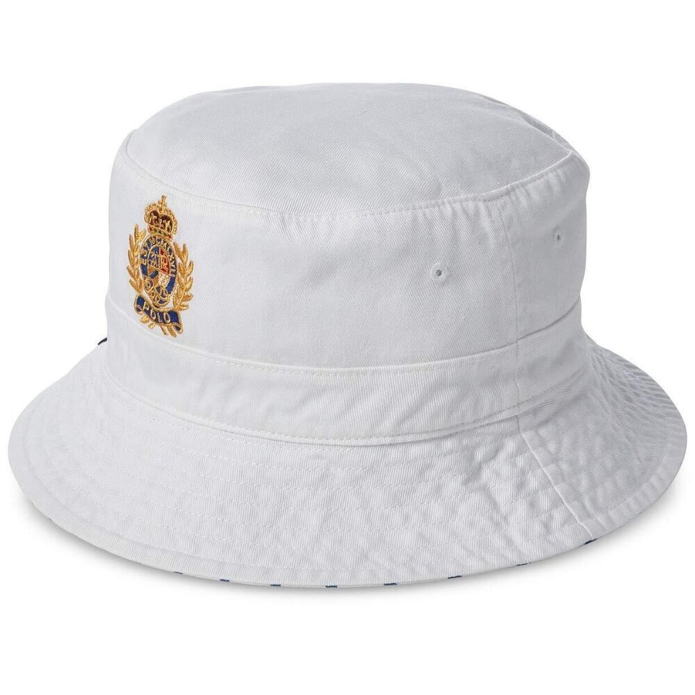Polo Ralph Lauren Bear Reversible Bucket Hat Size Small/Medium NWT Y711AFA - Picture 2 of 2
